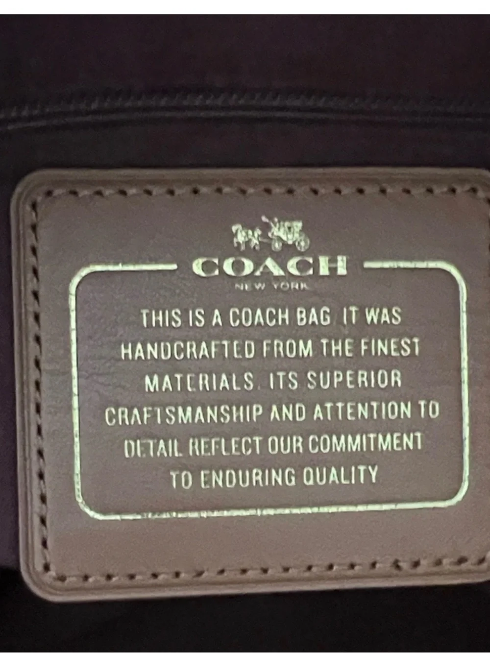 Coach Black Leather Tote with Gold Chain Straps